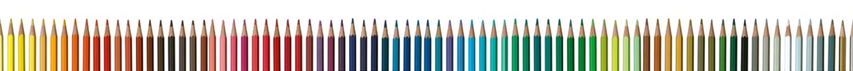 Immagine decorativa che rappresenta numerose matite colorate